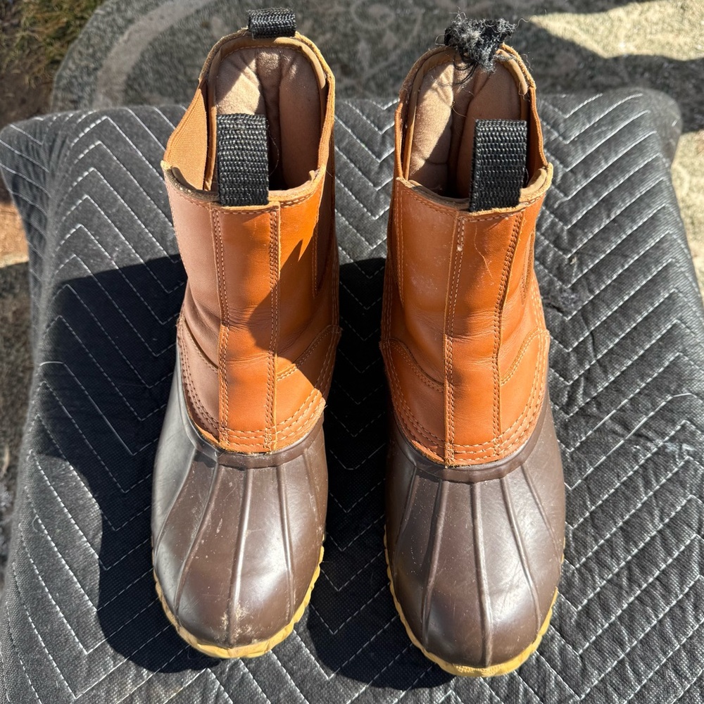 Cabela's Two-Tone Brown and Tan Rain Boots